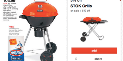 Target: STŌK Drum Charcoal Grill Only $98.79 (Regularly $129.99) + FREE Bag Kingsford Charcoal