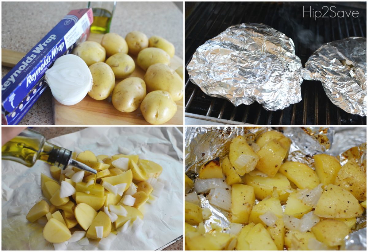 foil packet potatoes – steps for making