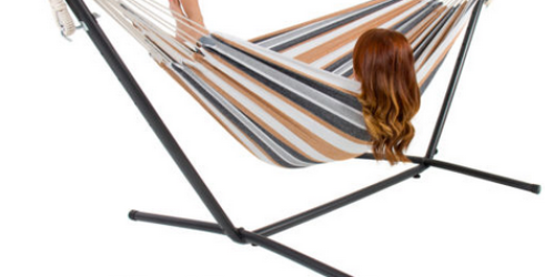Double Hammock w/Space Saving Stand & Carrying Case Only $79.99 Shipped (Regularly $249.95!)