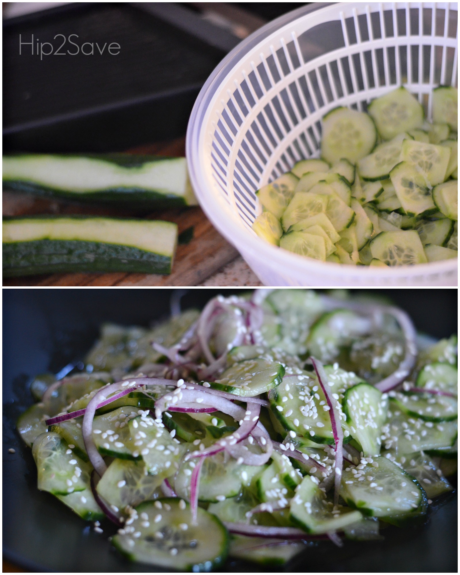 Perfect Summer Side Dish Japanese Cucumber Salad by Hip2Save.com