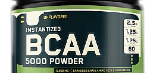 GNC.com: Optimum Nutrition BCAA 5000 Powder Only $11.87 (Regularly $38.99!)