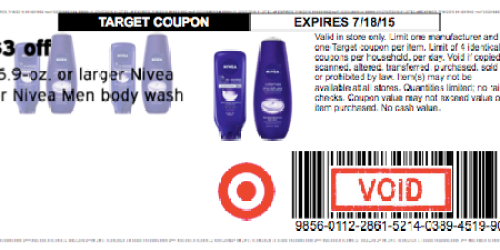 *HIGH-VALUE* $3/1 Nivea Body Wash Target Coupon Back Again = Free Body Wash (Print Now)
