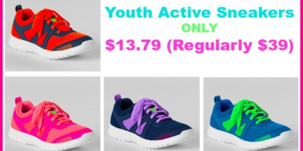 Lands’ End: 40% Off All Footwear = $13.79 Kids Sneakers, $5.99 Slippers, $10.19 Sandals & More