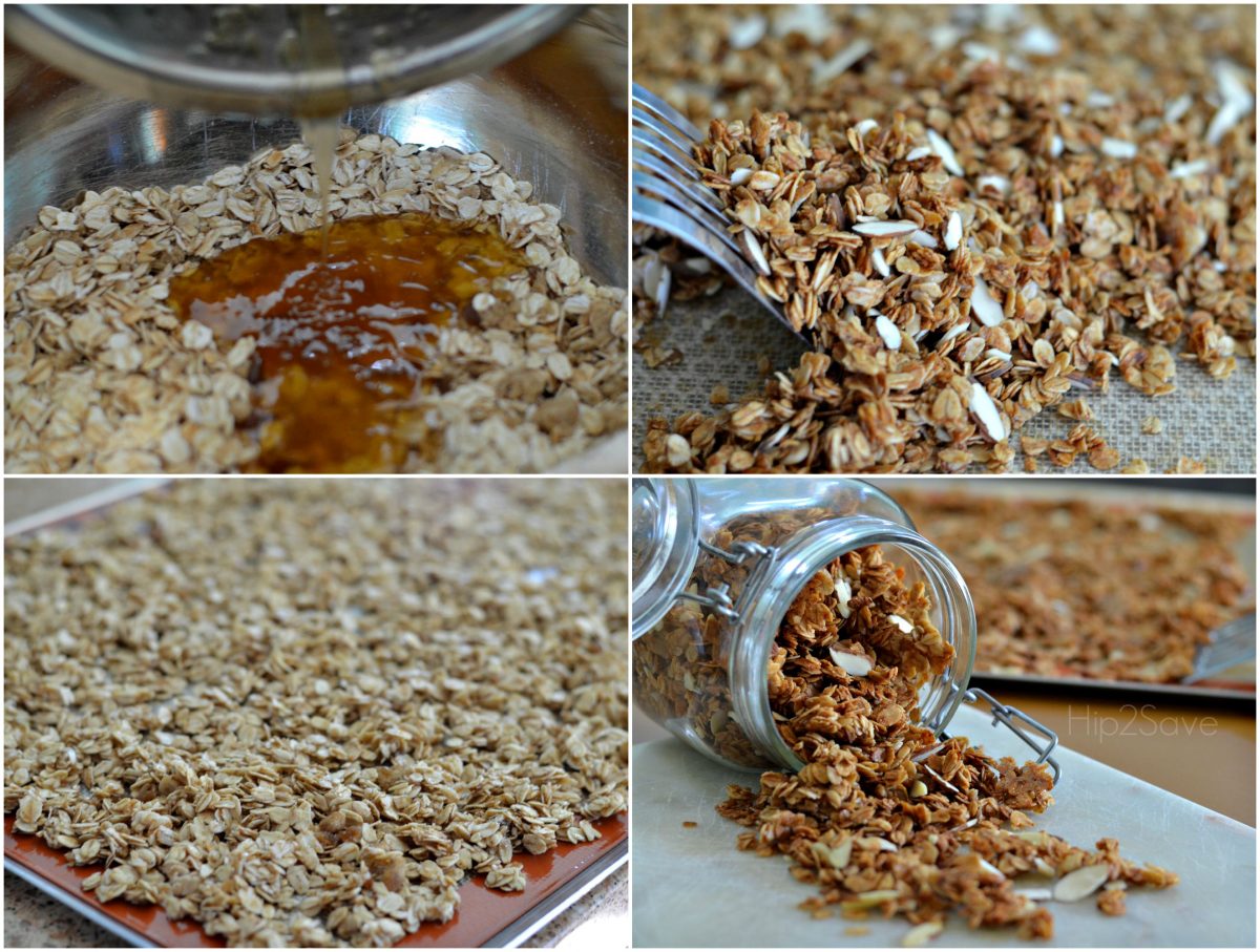 Amazing Vanilla Almond Granola Made with Coconut Oil Hip2Save.com