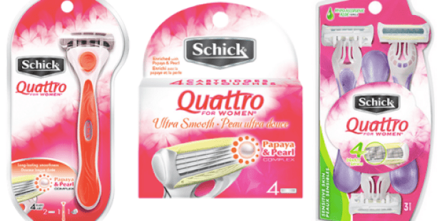 $7 Worth of *NEW* Schick Quattro for Women Coupons = Razors Only $1 at Rite Aid