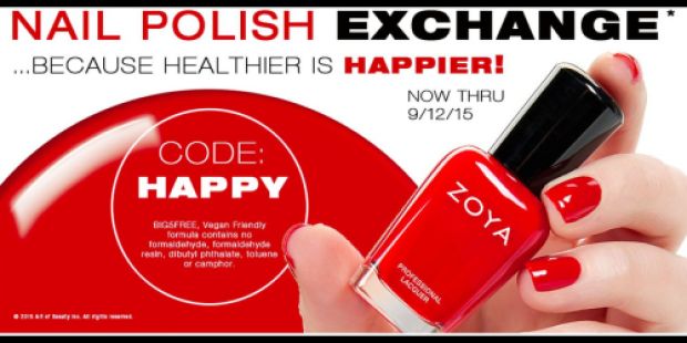 ZOYA.com: Nail Polish Exchange (Thru 9/12) = Polishes Only $4.50 Each + FREE Shipping