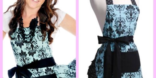 Flirty Aprons: Women’s Original Aqua Damask Apron Only $9.99 Shipped (Regularly $34.95)