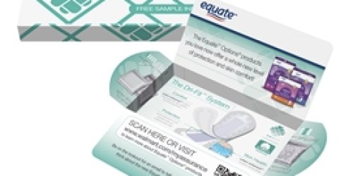 Free Equate Pad and Liner Sample Kit