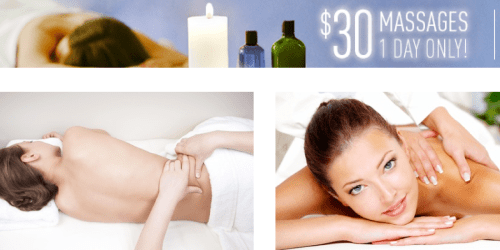 Groupon: $30 Massage Deals (Today Only)