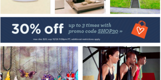 LivingSocial: 30% Off Entire Purchase (Today Only)