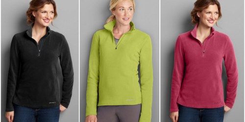 Eddie Bauer Women’s Fleece 1/4-Zip Pullover ONLY $13.99 Shipped (Reg. $50)