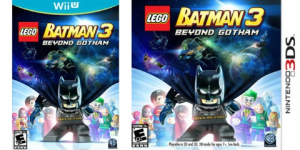 LEGO Batman 3 Nintendo Wii U or Nintendo 3DS ONLY $11.99 Shipped (Regularly $19.99)