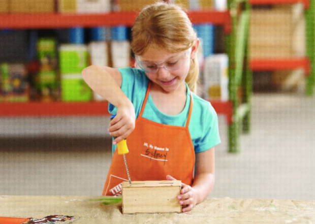 Home Depot Kids Workshop Free School House Bank
