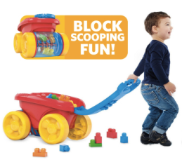 Mega Bloks First Builders Block Scooping Wagon Building Set