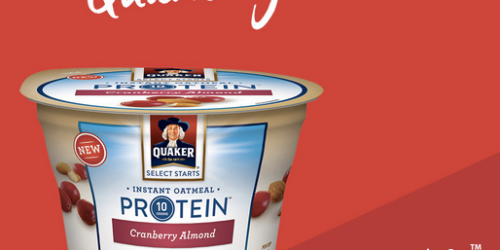 FREE Quaker Protein Instant Oatmeal – First 25,000 Only (Twitter or Facebook Required)