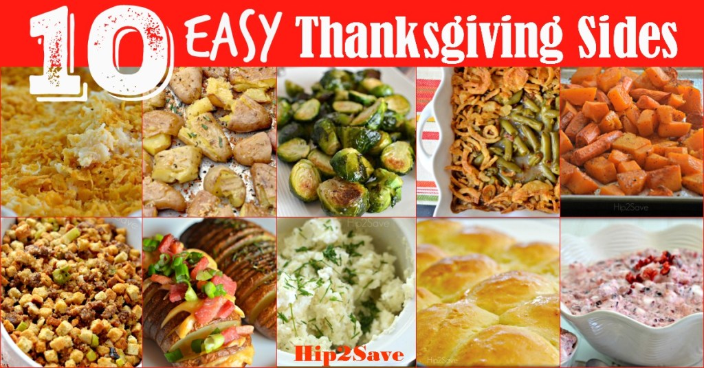 10 Easy Thanksgiving Sides Hip2Save.com