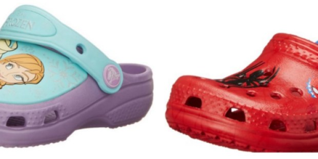 Amazon: 50% Off Crocs Today Only = Girl’s Frozen Clogs $11.99 & Spider-Man Clogs $12.99