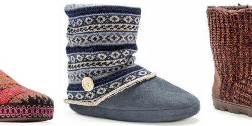 Kohl’s.com: Muk Luk Slippers Starting at $11.04