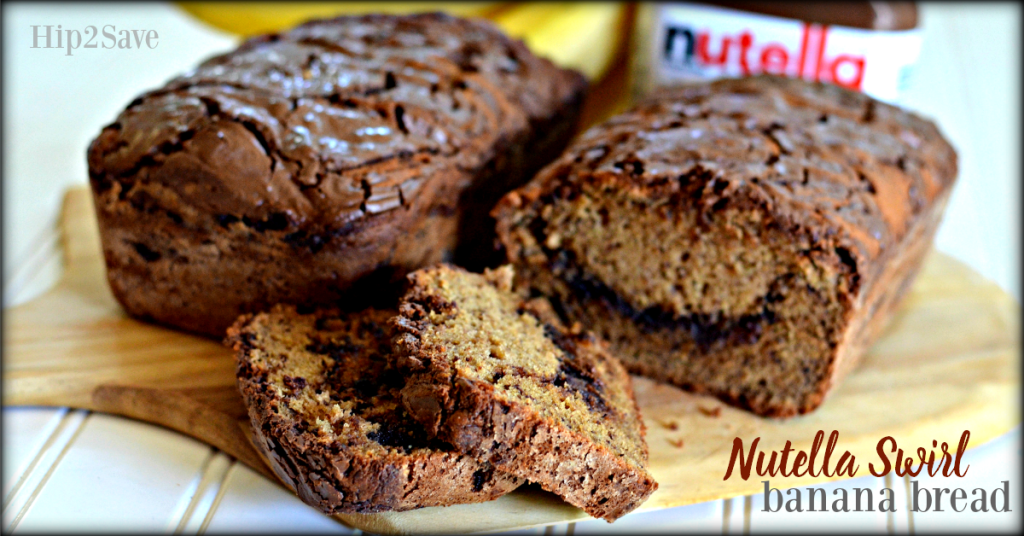 Nutella Swirl Banana Bread Hip2Save.com