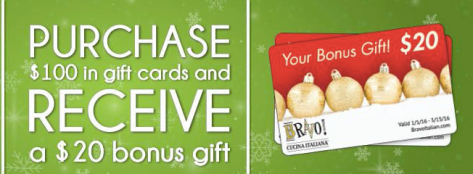 Bravo Gift Card offer 2015