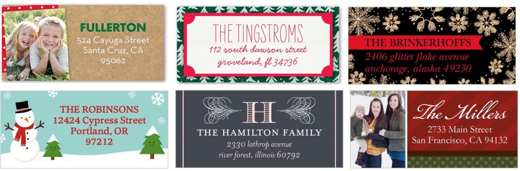 Shutterfly Address labels
