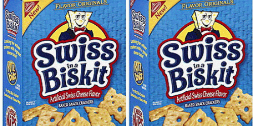 New Buy 1 Get 1 Free Swiss in a Biskit Crackers Coupon = Only $1.25 Per Box at Walmart + More