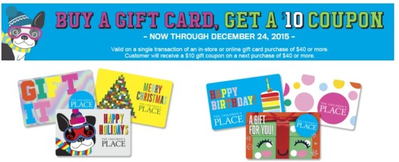 The Children's Place Gift Cards