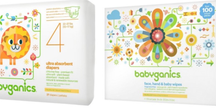 Target: 50% Off Babyganics Diapers & Wipes = 400 Count Wipes $7.49, Diapers $4.99 + More