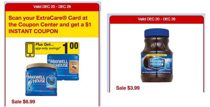 CVS Maxwell House Savings