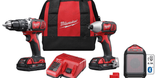 Home Depot: Milwaukee Cordless Combo Kit w/ Speaker $194 Shipped (Reg. $329) – Today Only