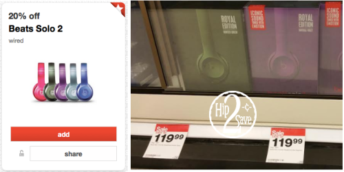 Target: 20% Off Beats Solo 2 Wired Headphones= ONLY $95.99 (Regularly $199.99)