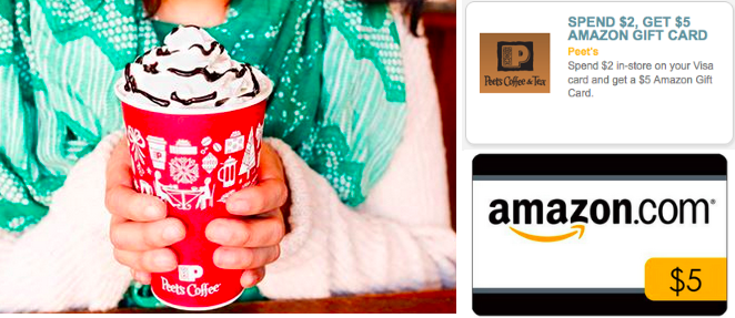 Peet's Coffee: Free $5 Amazon Card w/ In-Store Purchase