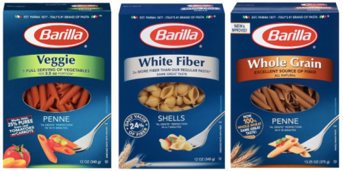 New $1.10/3 Barilla Better For You Pastas Coupon (Gluten-Free, ProteinPlus, Whole Grain, Veggie)