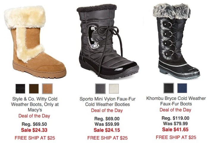 Cold-Weather Shoes at Macy's