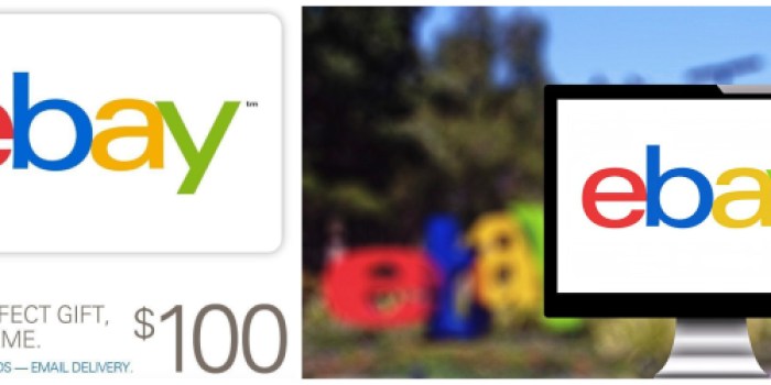 $100 eBay Gift Card ONLY $95 Delivered