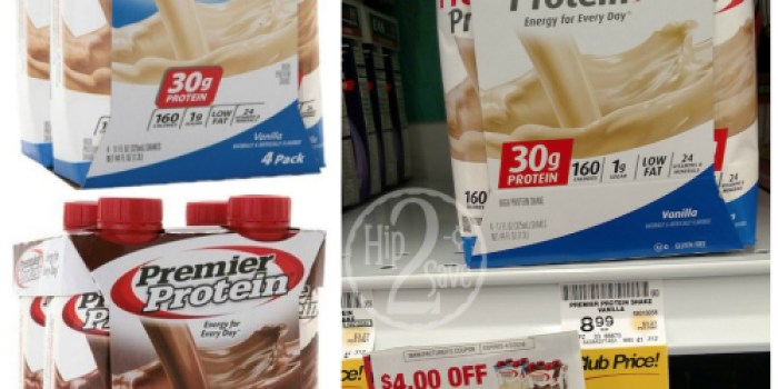 Safeway: Premier Protein 4-Pack Shakes ONLY $1 (+ Walgreens Deal Through Tomorrow)