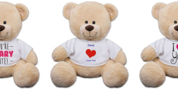 Adorable Personalized Teddy Bear ONLY $12.98 Shipped (Reg. $29.98) – Great Valentine’s Day Gift