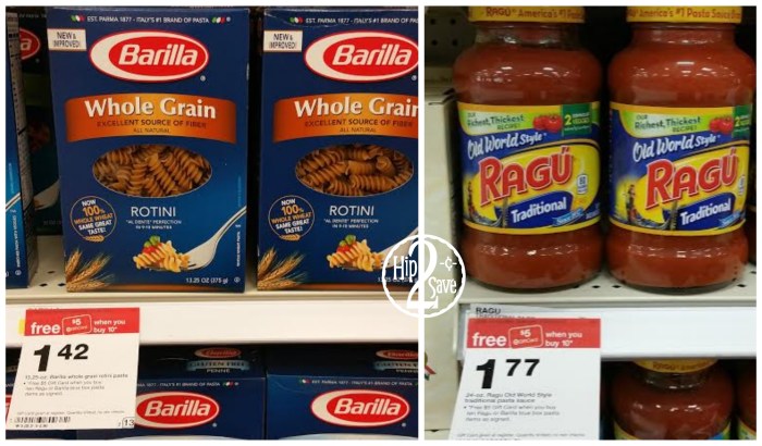 Target Barilla Ragu