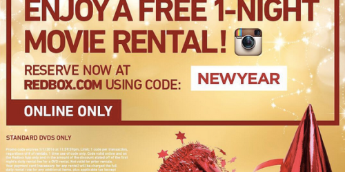 Redbox: FREE 1-Day DVD Rental (Today Only)