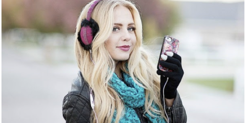 Cents Of Style: Techie Earmuffs with Speakers & Touch Gloves Only $7.95 Shipped