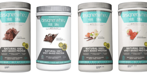 Amazon: Designer 100% Whey Protein Powder Containers Only $13.74 Shipped (Reg. $22.89)