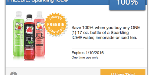 SavingStar: Free Sparkling ICE Water, Lemonade or Iced Tea (Limited Quantity Available)