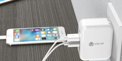 Amazon: iClever 3-Port USB Charger Only $9.99 (Charge iPhones, iPads AND Android Devices)