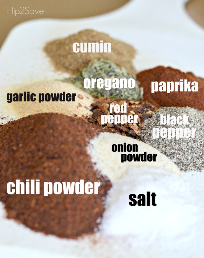 Easy Homemade Taco Seasoning Hip2Save.com