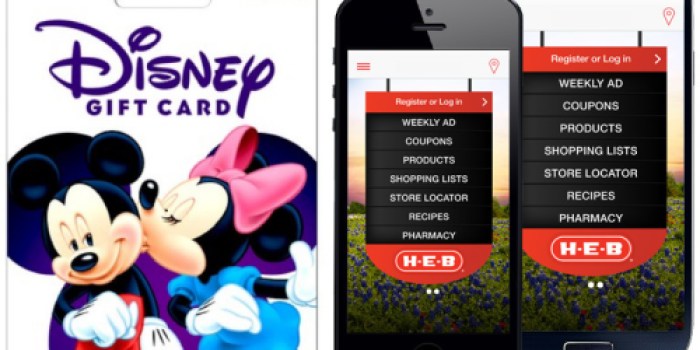 H-E-B: $20 Off $100 Disney Gift Card eCoupon