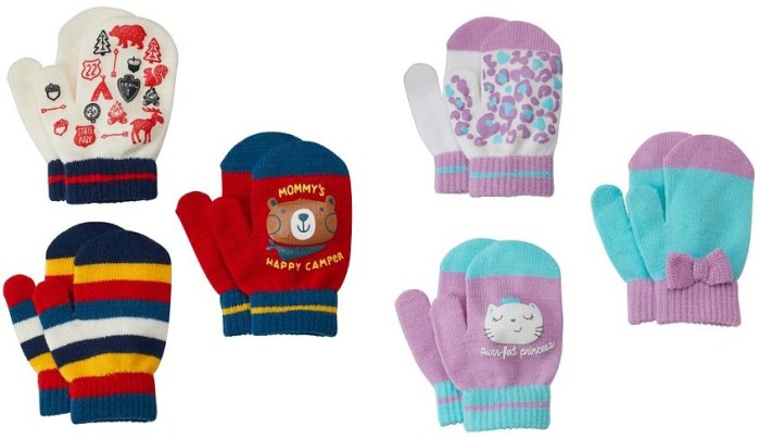 Jumping Beans Toddler 3-pk. Mittens