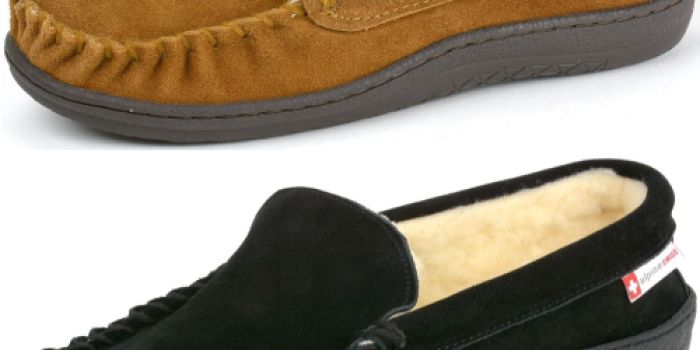 Alpine Swiss Men’s Suede Shearling Moccasin Slippers As Low As $11.69 Shipped (Reg. $38)