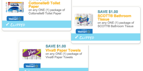 3 New $1/1 Scott, Cottonelle and Viva Coupons (No Size Restrictions) = FREE Bath Tissue at Rite Aid