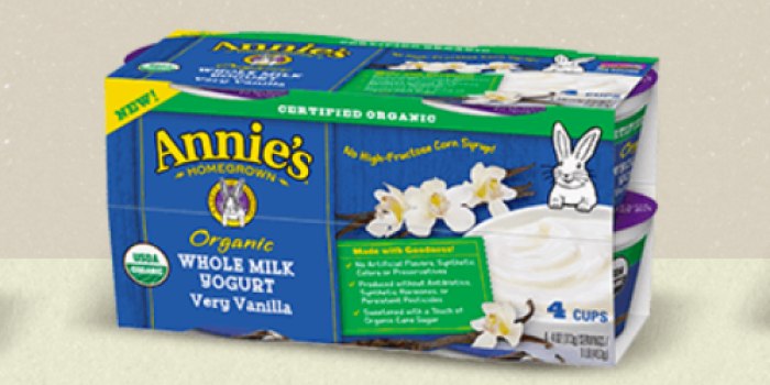 Annie’s Yogurt Sweepstakes: 5,000 Win Free 4-Pack Yogurt (+ Print New $1/1 Yogurt Coupon)