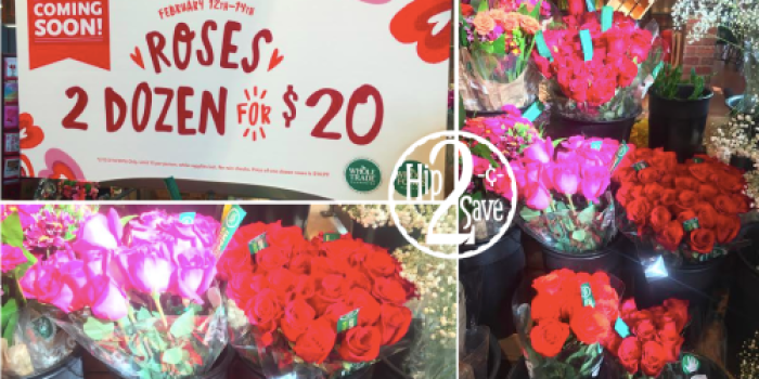 Whole Foods Market: TWO Dozen Roses as Low as Only $15 Starting Tomorrow (Select States)